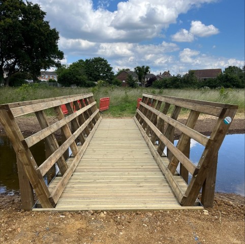 Cycle way bridge, Cannock cycle route